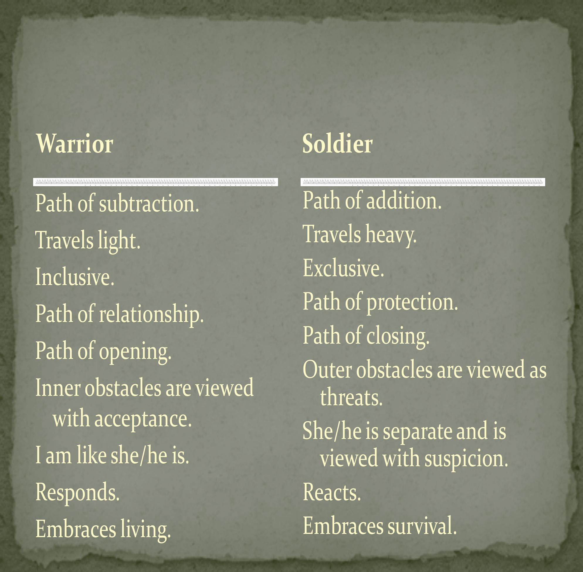 Illustration for Journal/warrior-vs-solider